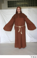  photos medieval monk in brown habit 1 Medieval clothing a poses brown habit monk whole body 0001.jpg